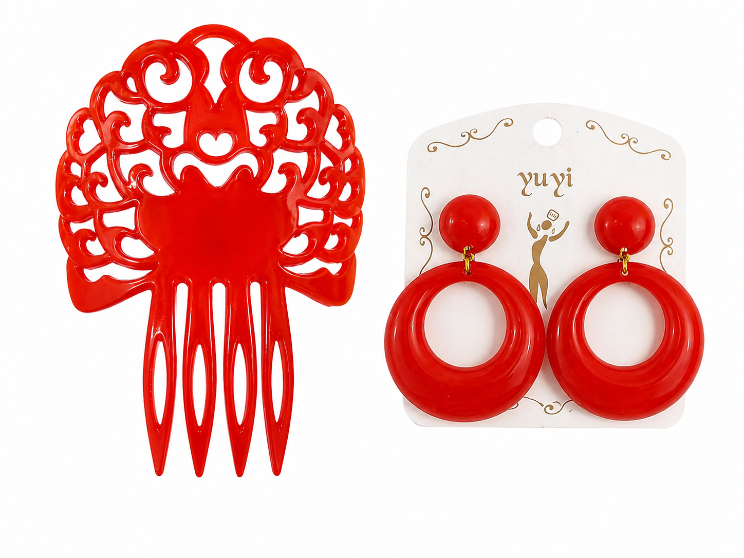 Set rouge retro
